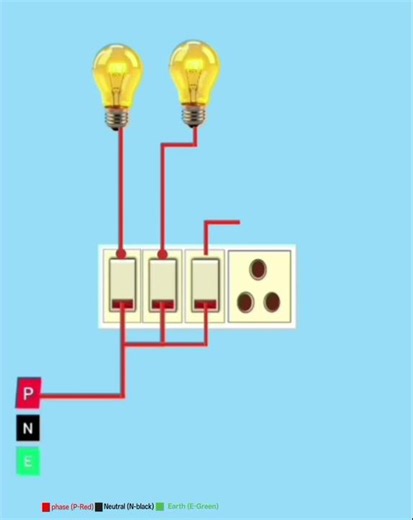 bulb and socket conection #electrical #wiring #electric