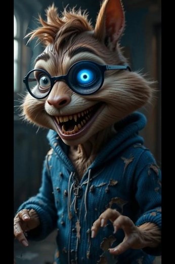 Horror Version Alvin and the Chipmunks! #horror #fakesituation #creepy