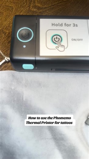 Phomemo Thermal Printer #printer #tutorial #stencil #tattoostencil #thermalprinter #tattoosartist #print #fypage #tattoo #howto #tiktok