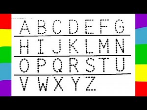 Abc, Abcd tracing for kids and toddlers| Alphabet tracing and colouring| A to Z tracing