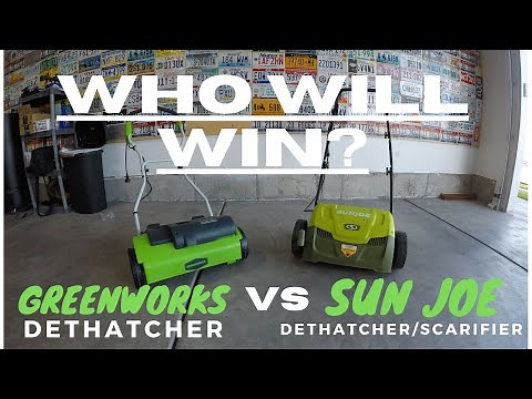 Greenworks vs Sun Joe Dethatcher Head to Head Comparison