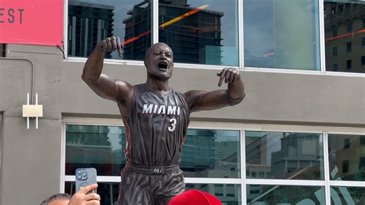 Dwyane Wade statue goes viral and gets mixed reactions from fans