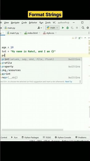format string | format python | python string #shorts #python #programming