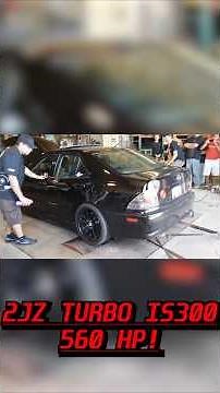 2JZ TURBO IS300, 560HP! ON THE DYNO! #lexus #toyota #shorts
