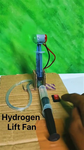 Hydrogen Power Fan 😳⚡ | DIY Science Experiment #shorts#experiment#viral