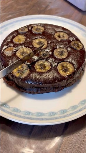 チョコバナナ米粉ガトーショコラの作り方.バナナ消費！