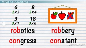 Equivalence Relation | Definition & Examples - Video | Study.com