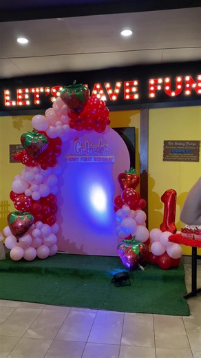 Strawberry Themed Basic Panel Backdrop for ₱3,300