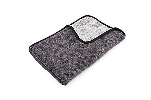 The Rag Company - The Gauntlet - Car Drying Towel - 70/30 Blend Premium Microfiber, 900gsm, 20in x 30in, Ice Grey Grey