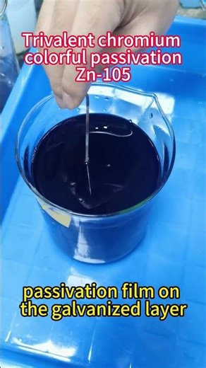 Colorful galvanizing passivation effect