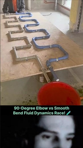​Why Curved Pipes Flow Faster Than 90° Pipes? 💡 Physics Explained #shorts #physics #explore #facts