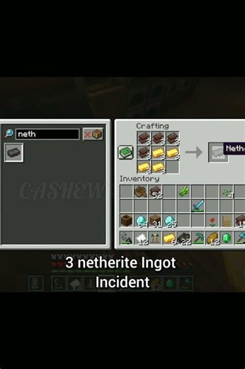 3 Netherite Ingot incident