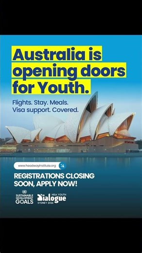 fully funded youth opportunity#youth #youthopportunities#fullyfundedscholarships#australia#hsia