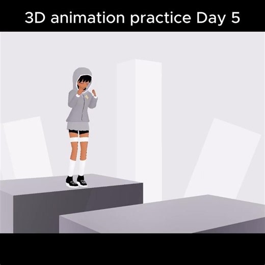 3D Animation practice Day 5 (jump)
