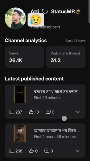 আমিও একদিন ইউটুবার হবো#sad #shortsvideo #youtubeshorts