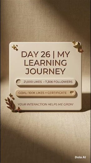 DAY 26 | MY LEARNING JOURNEY 🎯