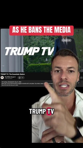 The White House is literally launching a state-run media station tonight at 7:00PM ET. #trump #media #freepress #government #democrats