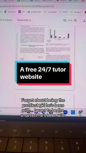jenni.ai = free tutor 24/7 😱🫢✨ #college #highschool #studytok #studyhacks #website #relatable #fyp