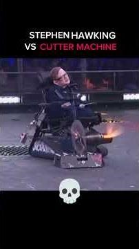 Stephen Hawking Vs Cutter Robot 😱 #meme #commentary