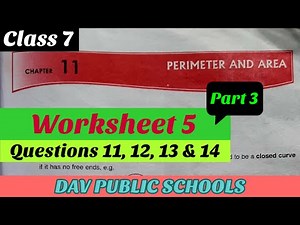 DAV class 7 maths chapter 11 worksheet 5 Part 3