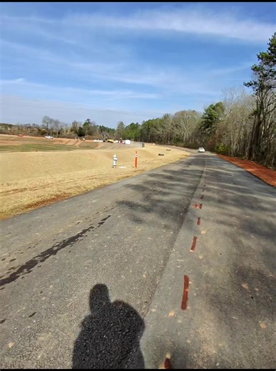 Laying that shit down cold asf 😂 #construction #asphalt | asphalt