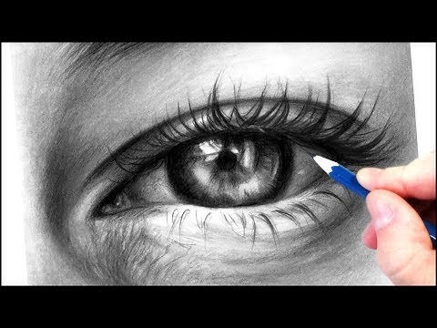 How to Draw a Realistic Eye with Graphite Pencils | Realistic Drawing Tutorial Step by Step