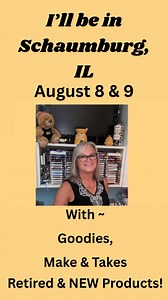 I’m rolling into the Scrapbook Expo this week and you better believe my cart is packed with crafty goodness! Come see me in Schaumburg, IL – August 8–9 for retired products, make & takes, and maybe a little mischief. Find me near the fun… I’ll be the one laughing loudly and handing out creativity. #ScrapbookExpo #Judistamps #CraftFairFun #StampingAddict #CardmakingCommunity | Judi Anderson- Judi Stamps