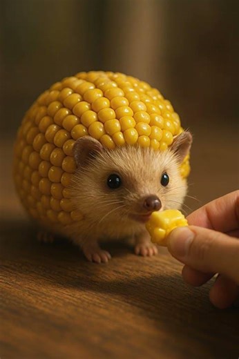 Corn Hedgehog Eats Corn 🌽🦔 | Cutest Food Animal Ever