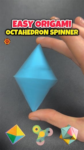 Origami Easy Paper Fidget Toys Spinning Top Craft Tutorial #papertoy #origami #origamicraft #shorts