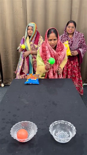 Nice ball play water bowl and win Chips challenge #shorts