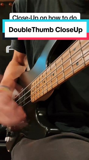 Mastering the Double-Thumb Bass Technique: A Close-Up Guide