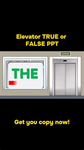 Elevator TRUE or FALSE PPT #depedteacher #fyp #cot #ppttemplate #pptgames