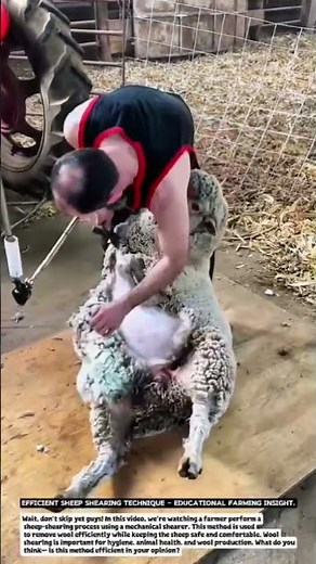 Efficient Sheep Shearing Technique – Educational Farming Insight.
