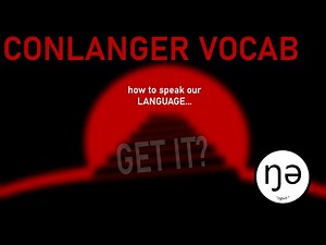 Intro to Conlang Community Vocabulary Words