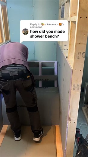 Curved Shower Bench #diy #bathroomremodel
