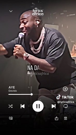 Davido - Aye (Lyrics) #lyricsafrica #davido #aye naijalyrics #afrobeats #fyp #foryoupage #viral #foryou #xyzcba #tiktoknigeria #tiktokafrica