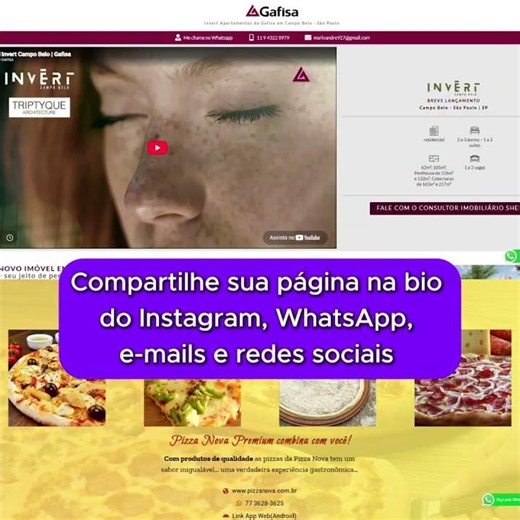 Página profissional na internet partir de R$ 80