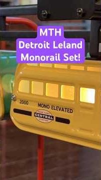 MTH Detroit Leland Monorail Set from 2025! #trains #modeltrains #monorail #railroad