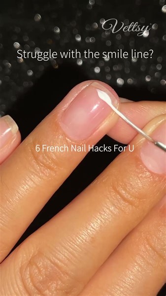 8.4M views · 184K reactions | How To Do French Nail Designs With Different Nail Art ToolsAre you a fan of French nails?Get the tools you need here: https://www.vettsy.com/collections/nail-prep-care-basic-tools | Vettsy | Facebook