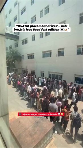 ᴅsᴀᴛᴍ ᴛʀᴏʟʟs 🗿 on Instagram: "Standing in this queue > attending events 😂👽 #event #dsatm #desivibe #reels #engineering . . . Follow and Support: @dsatm_trollers . . . #dayanandasagarinstitutions #dsu #viral #goviral #india #bangalore #karnataka #queue #campusvibes #funny #reelitfeelit #freefood #vtu #placements #drive #trending #tbt"