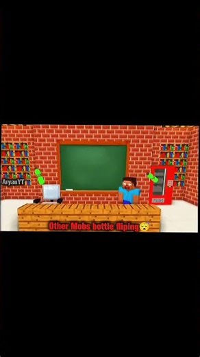 Minecraft mobs bottle flipping edit🗿🔥