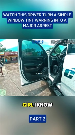 Watch this driver turn a simple window tint warning into a major arrest #police #copsoftiktok
