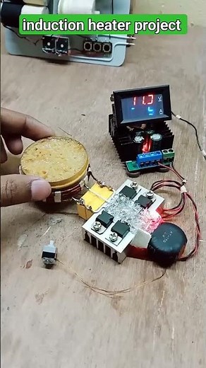 Induction heater project #project #arduino #physics #viral