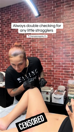 Im trying to get you as smooth as possible ladies ! 🙃 #brazilianwax #wax #davenportflorida #davenportflwaxer #championsgatewaxer