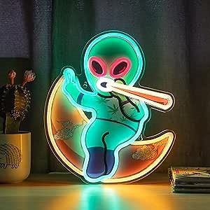 Alien neon sign