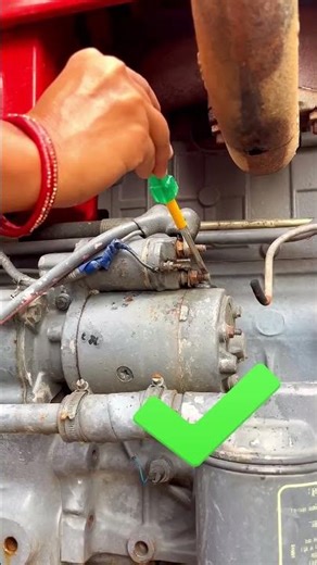 Correct starting process for a tractor's electromagnetic switch