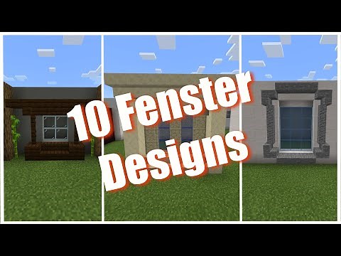 10 einfache Fenster Designs in Minecraft || Bauideen || window tutorial || Bedrock Edition