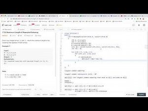 【每日一题】718. Maximum Length of Repeated Subarray, 7/2/2020