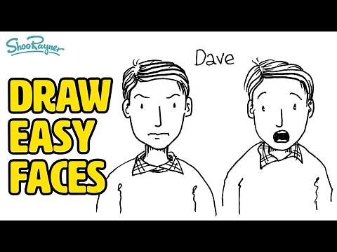 How to draw faces simply and easily - Dave - Draw along