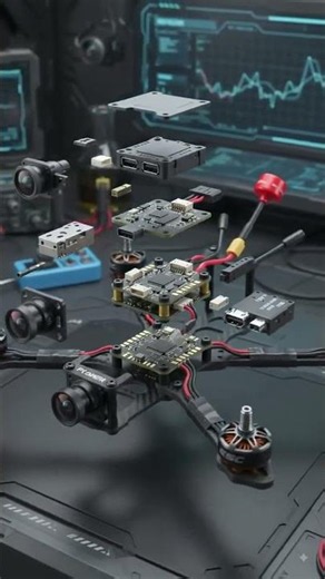 🚁 How Does an FPV Drone Work? | Complete Drone System Explained #Shorts #Drone #FPV #DJI